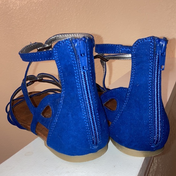 Carlos by Carlos Santana, Size 10. Barely used. Color Blue with silver metal. - Picture 5 of 5